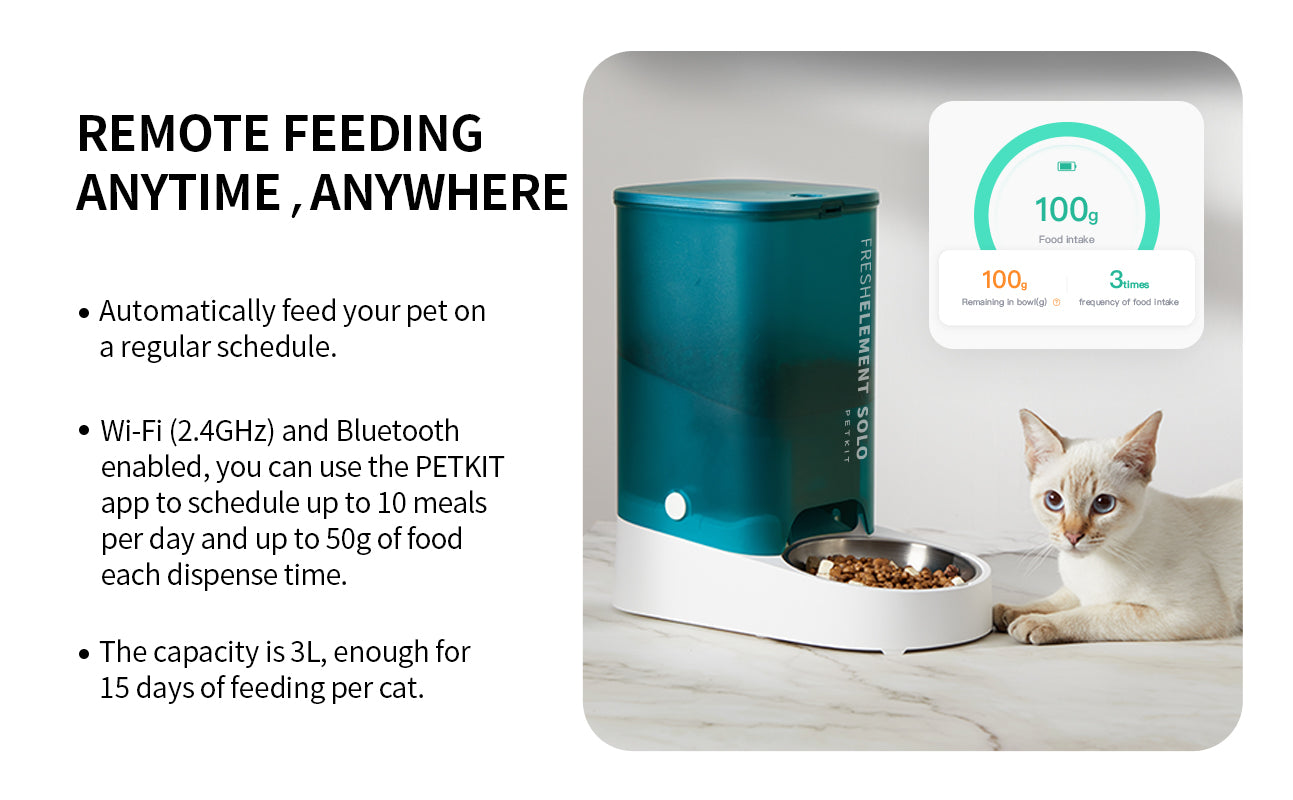 PETKIT New Zealand PETKIT Smart Pet Feeder - Fresh Element Solo Feed