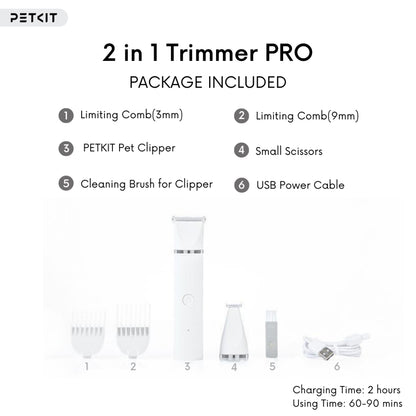 PETKIT New Zealand PETKIT Pet Trimmer Pro (2 in 1) Groom