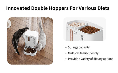 PETKIT New Zealand PETKIT Smart Pet Feeder with Dual Hoppers - Fresh Element Gemini Feed