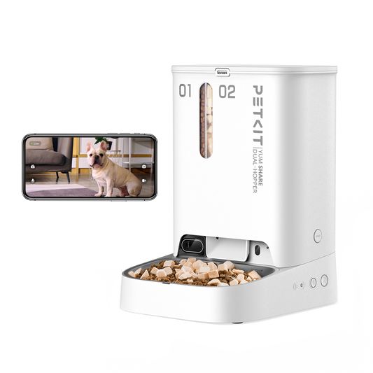 PETKIT New Zealand NEW! PETKIT Smart Pet Feeder with Dual Hoppers - Yumshare With Camera PETKIT CAT DOG