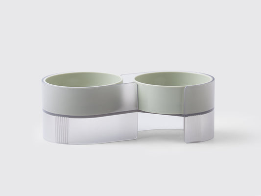 PETKIT New Zealand PIDAN Dual Pet Bowl for Cats - Premium, Ergonomic Design in Green Feed