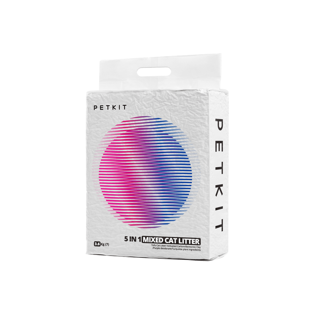 PETKIT New Zealand PETKIT 5 in 1 Activated Carbon Bentonite and Tofu Clumping Cat Litter PETKIT 