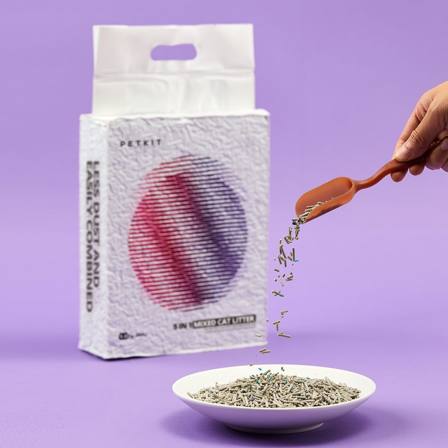 PETKIT New Zealand PETKIT 5 in 1 Activated Carbon Bentonite and Tofu Clumping Cat Litter Poop :)