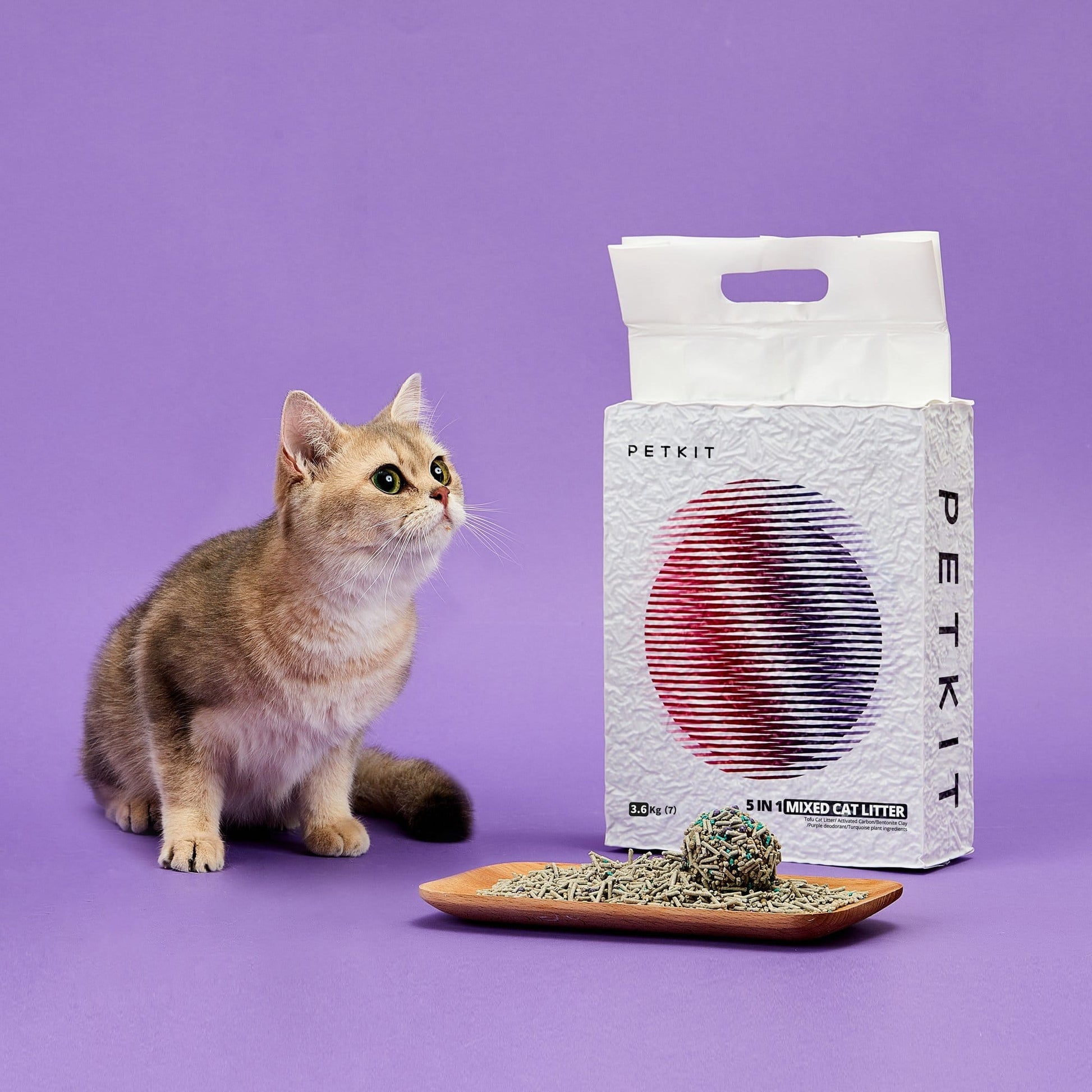 PETKIT New Zealand PETKIT 5 in 1 Activated Carbon Bentonite and Tofu Clumping Cat Litter Poop :)